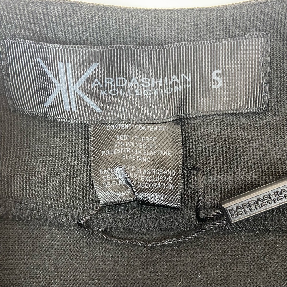 NWOT! Kardashian Kollection High Waist Bodycon Black Pencil Skirt Size Small - Picture 5 of 8